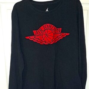 Air Jordan Black Long Sleeve Shirt